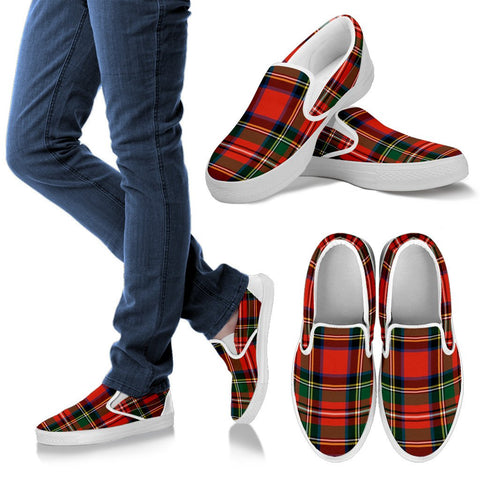 STEWART ROYAL MODERN TARTAN SLIP ONS