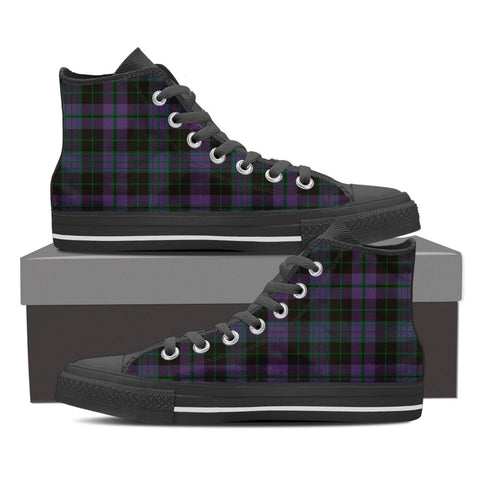 CLERGY GREEN TARTAN CANVAS SHOES