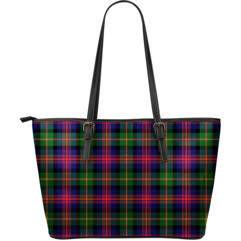 LOGAN MODERN TARTAN LARGE LEATHER TOTE