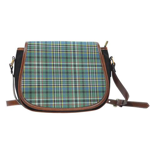 SCOTT GREEN ANCIENT TARTAN SADDLE BAG