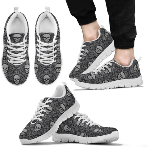 SKULL PATTERN SNEAKERS