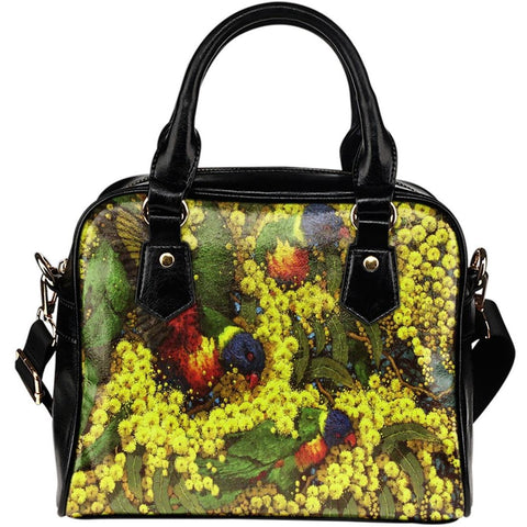 GOLDEN WATTLE SHOULDER HANDBAG