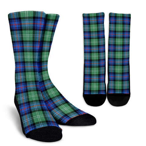 SUTHERLAND OLD  ANCIENT TARTAN CREW SOCKS