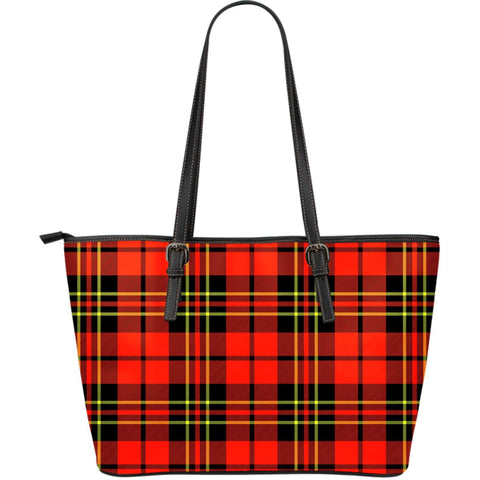 BRODIE MODERN TARTAN LARGE LEATHER TOTE