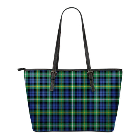 CAMPBELL ARGYLL ANCIENT TARTAN SMALL LEATHER TOTE