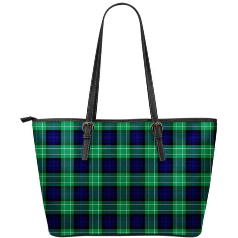 ABERCROMBIE TARTAN SMALL LEATHER TOTE