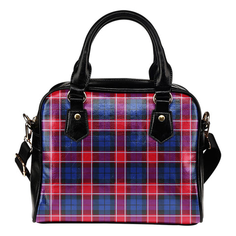 GRAHAM OF MENTEITH RED TARTAN SHOULDER HANDBAG
