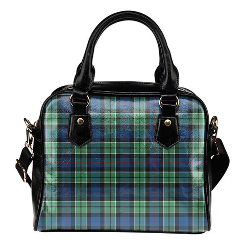 LESLIE HUNTING ANCIENT TARTAN SHOULDER HANDBAG
