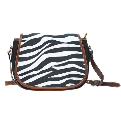 ZEBRA STRIPES SADDLE BAG