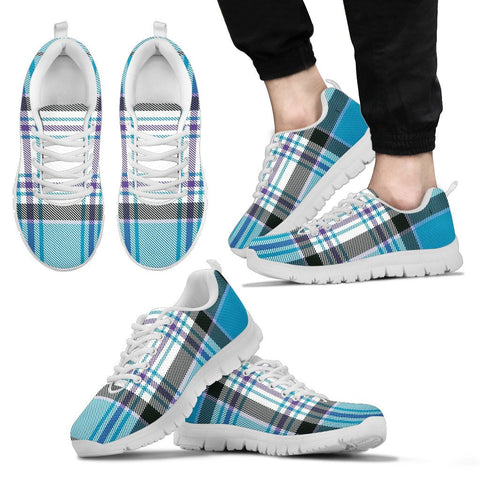 TURQUOISE MACKELLAR TARTAN SNEAKERS