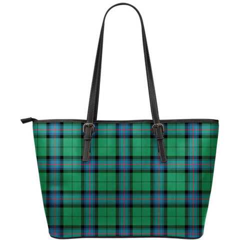 ARMSTRONG ANCIENT TARTAN SMALL LEATHER TOTE