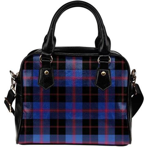 ANGUS MODERN TARTAN SHOULDER HANDBAG