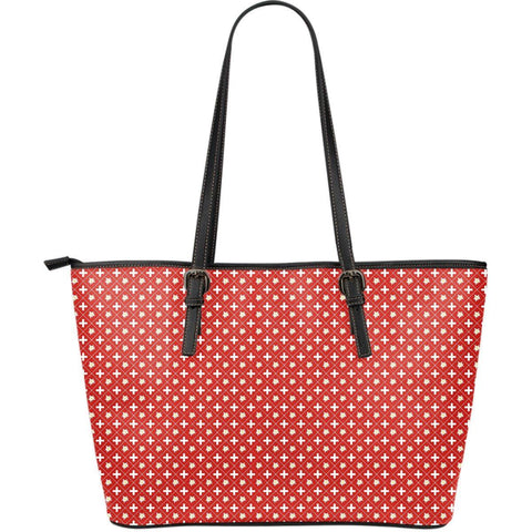 SWITZERLAND LARGE LEATHER TOTE BAG 8