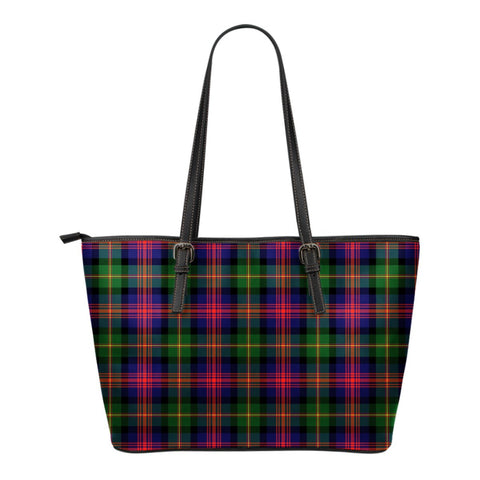 LOGAN MODERN TARTAN SMALL LEATHER TOTE