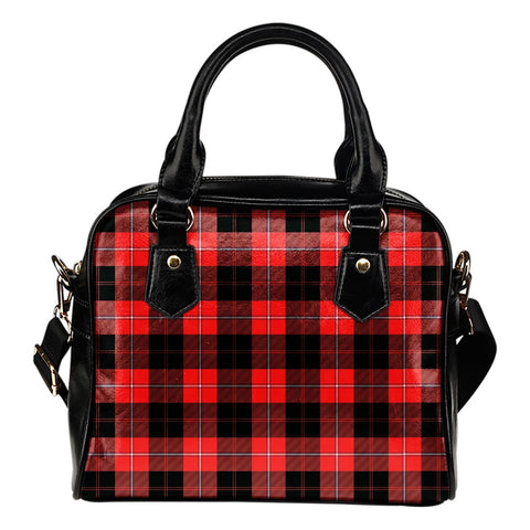 CUNNINGHAM MODERN TARTAN SHOULDER HANDBAG