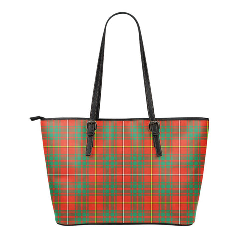 BRUCE ANCIENT TARTAN SMALL LEATHER TOTE