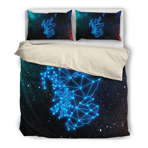 SCOTLAND GALAXY BEDDING SET N4 - WHITE