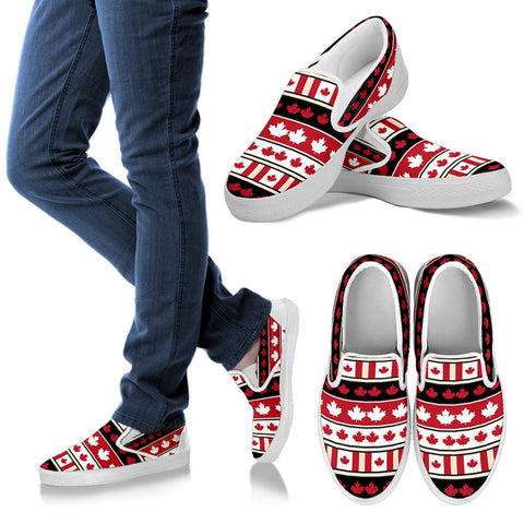 CANADA MAPLE LEAF SLIP ONS H1