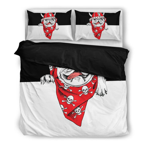 PUG DOG BEDDING SET T1