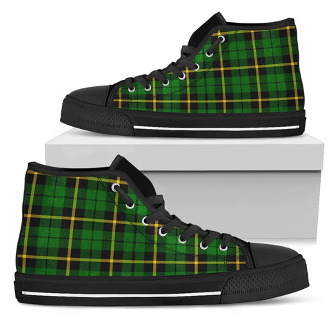 WALLACE HUNTING - GREEN TARTAN CANVAS SHOES