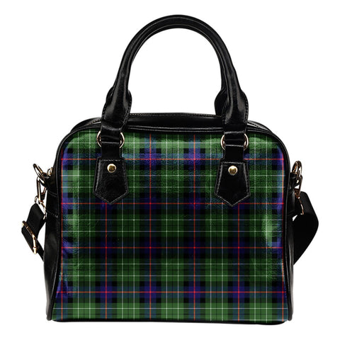 LESLIE HUNTING TARTAN SHOULDER HANDBAG