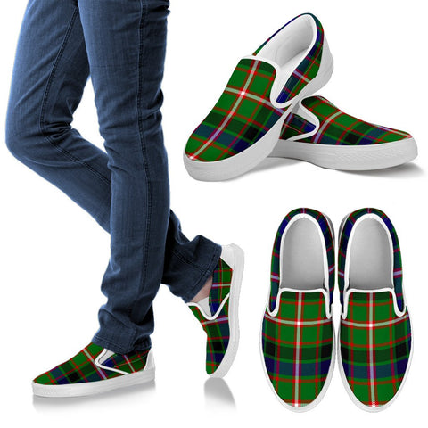 REID GREEN TARTAN SLIP ONS