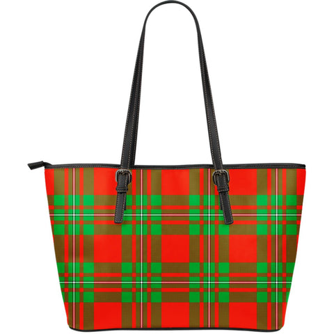 MACGREGOR MODERN TARTAN LARGE LEATHER TOTE