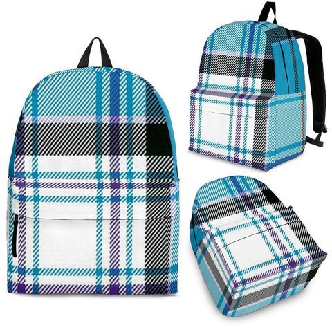 TURQUOISE MACKELLAR TARTAN BACKPACK