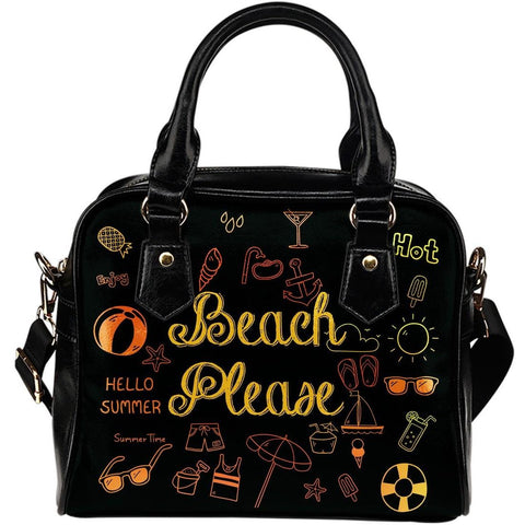 BEACH PLEASE SHOULDER HANDBAG