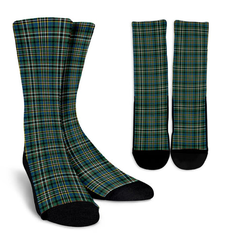 SCOTT GREEN ANCIENT TARTAN CREW SOCKS