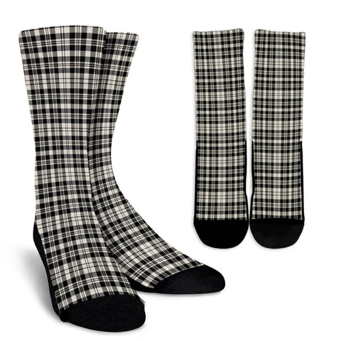 SCOTT BLACK & WHITE ANCIENT TARTAN CREW SOCKS