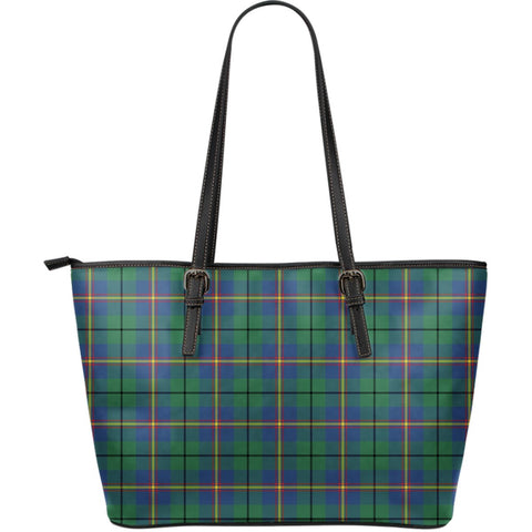 CARMICHAEL ANCIENT TARTAN LARGE LEATHER TOTES