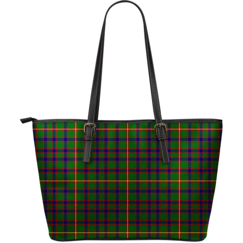 HALL TARTAN LARGE LEATHER TOTE