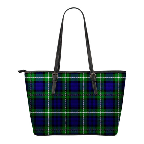 FORRESTER TARTAN LARGE LEATHER TOTE