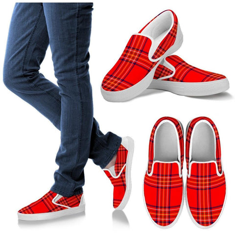 BURNETT MODERN TARTAN SLIP ONS