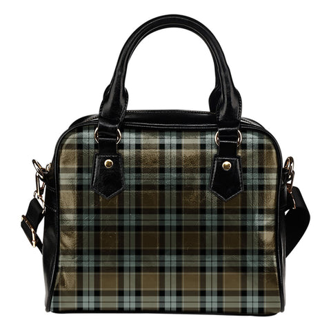 GRAHAM OF MENTEITH WEATHERED TARTAN SHOULDER HANDBAG