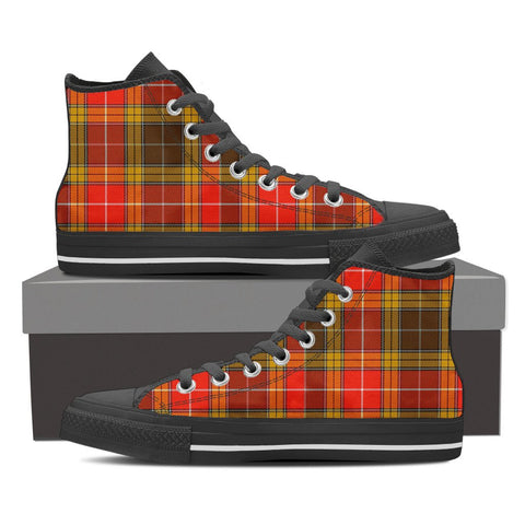 BUCHANAN OLD SET WEATHERED TARTAN CANVAS SHOES