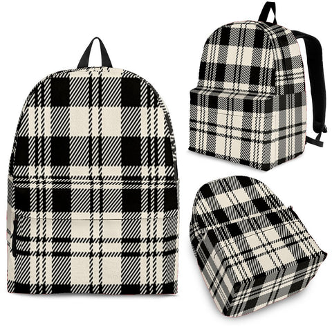 SCOTT BLACK & WHITE ANCIENT TARTAN BACKPACK