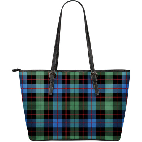 GUTHRIE ANCIENT TARTAN LARGE LEATHER TOTE