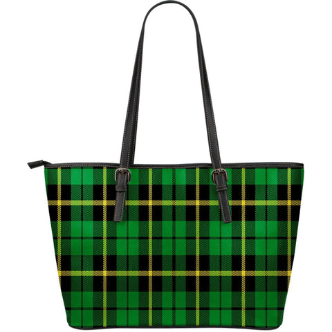WALLACE HUNTING - GREEN LARGE LEATHER TOTE