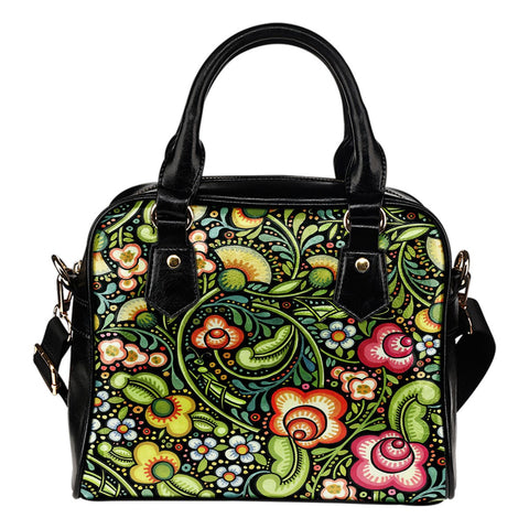 BOHEMIAN FLORAL SHOULDER HANDBAG