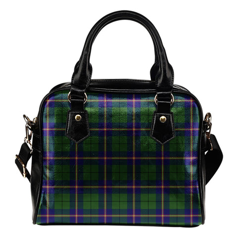 CARMICHAEL MODERN TARTAN SHOULDER HANDBAG