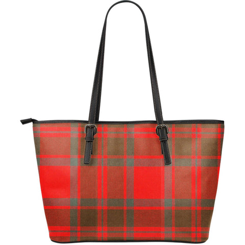 MACINTOSH WEATHERED TARTAN LARGE LEATHER TOTE