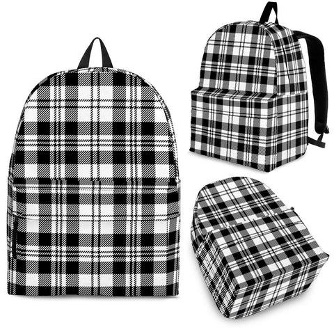 SCOTT BLACK & WHITE MODERN TARTAN BACKPACK