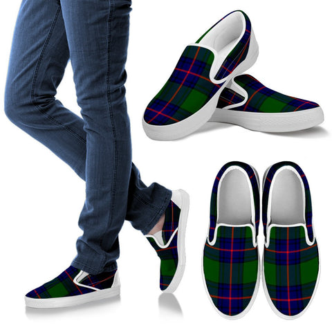 SHAW MODERN TARTAN SLIP ONS