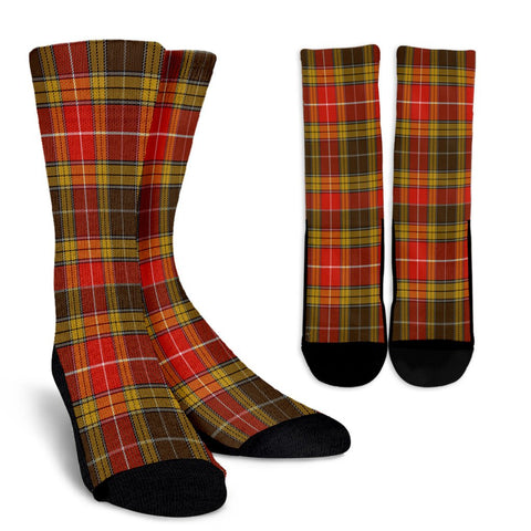 BUCHANAN OLD SET WEATHERED TARTAN CREW SOCKS