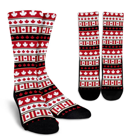 CANADA MAPLE LEAF CREW SOCKS