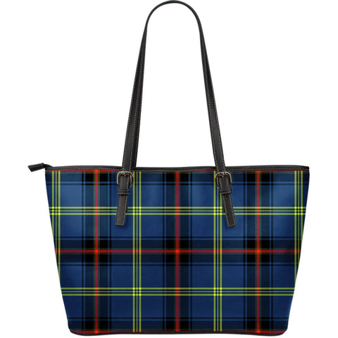 GREWAR TARTAN LARGE LEATHER TOTE