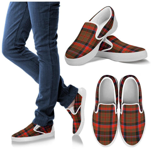 CUMMING HUTING WEATHERED TARTAN SLIP ONS