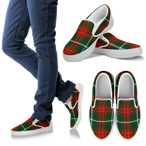 PRINCE OF WALES TARTAN SLIP ONS